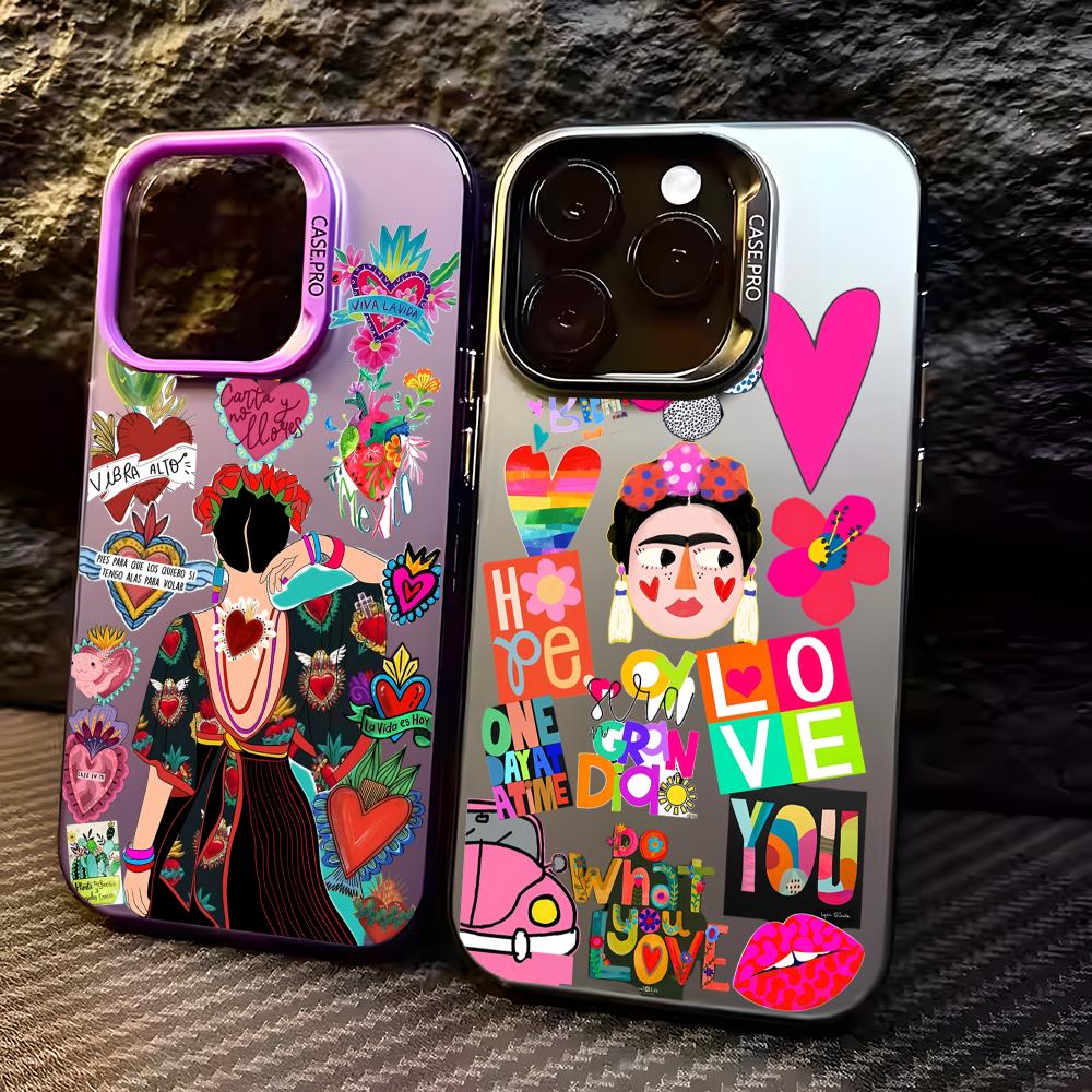 Matte Pc Case - F-frida Kahlo Tasarım Telefon Kılıfı iPhone