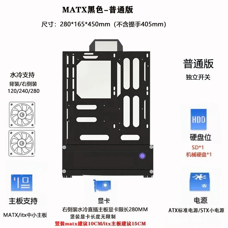 Açık Şasi 240/360 Su Soğutmalı - Pc Chassis incelemesi ve fiyatı