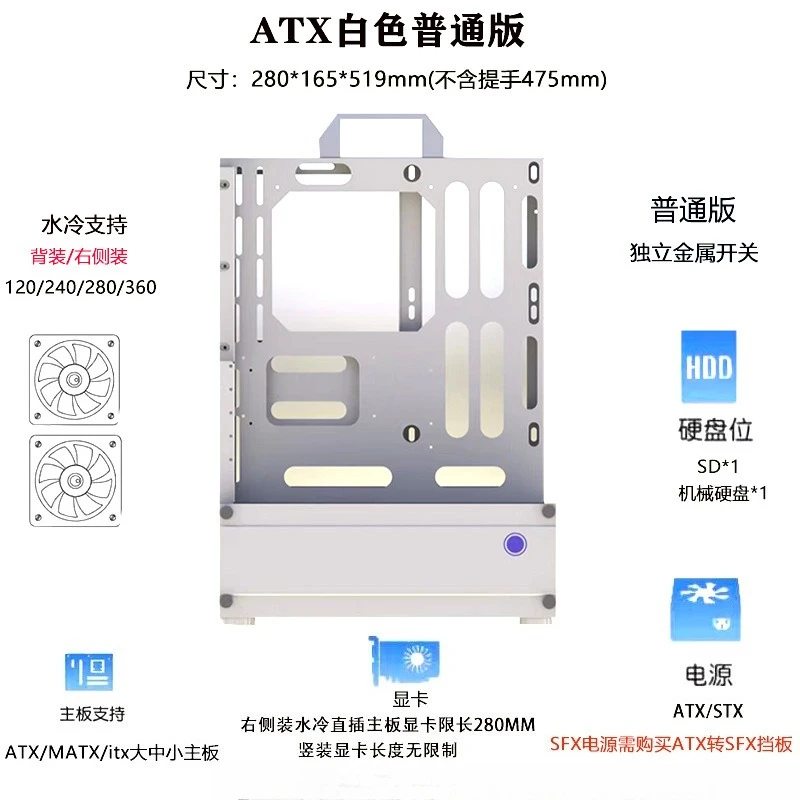 Açık Şasi 240/360 Su Soğutmalı - Pc Chassis incelemesi ve fiyatı