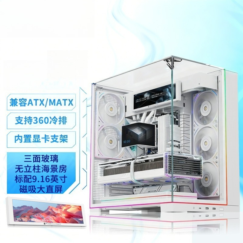 Beyaz Panoramik Üçlü Temperli  - Pc Chassis incelemesi ve fiyatı