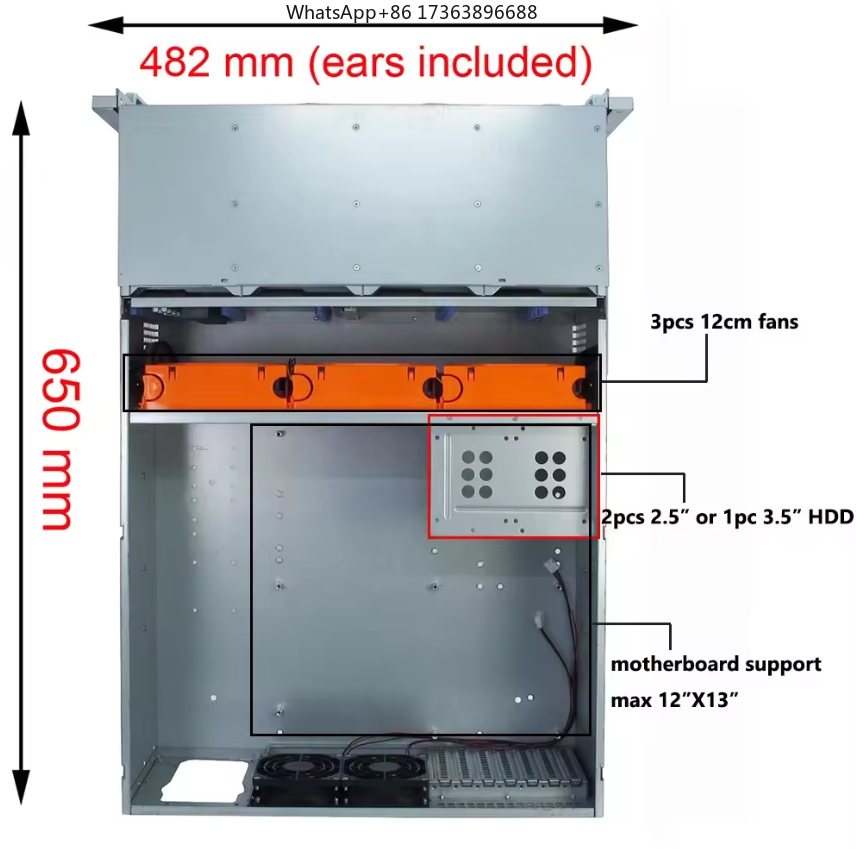 4U Raf Tipi Sunucu Kasası 24 S - Case Fans incelemesi ve fiyatı